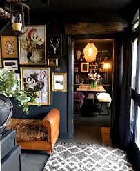 Eclectic Dark Glamorous Home Tour Sally Worts The Interior Editor Dark Living Rooms Home Decor Styles Eclectic Home