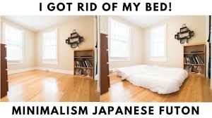 Minimalism Japanese Futon Benefits No Bed I Sleep On The Floor Japanese Apartment Decor Japanese Futon Japanese Floor Bed