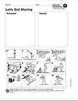 Potential And Kinetic Energy Printable 5th 6th Grade Teachervision