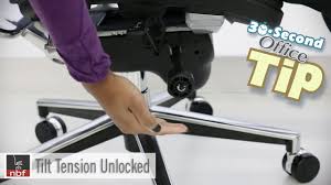 Chair Tilt Tension Nbf 30 Second Office Tip Youtube