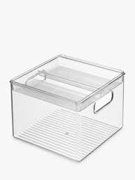 Au_ ab_ ig_ freezer fridge slide storage box kitchen organizer shelf space saver. Interdesign Fridge Binz Storage 2 Piece At John Lewis Partners