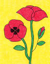 People interested in opium poppy flower drawing also searched for. How To Draw A Poppy Art Projects For Kids