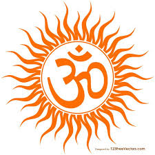 From sanskrit ओं (oṃ) or औं (auṃ). Aum Sun Symbol Image Om Symbol Art God Art Om Art