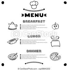 Hand drawn breakfast clip art, commercial use breakfast clip art, hand drawn clipart, breakfast clip art, commercial clip art, food clip art. Hand Drawn Menu For Cafe With Breakfast Lunch Dinner Inscriptions Template Design Food Flyer Linear Graphic Canstock