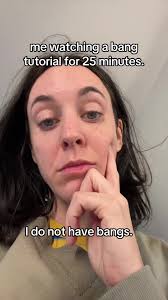 I have a passion for bangs but I don’t HAVE bangs. #bangs #funn  #momsoftiktokclub #momtok #hair