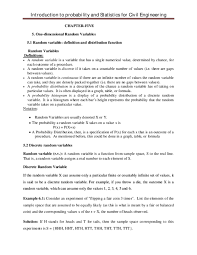 PDF) Introduction to probability and Statistics for Civil Engineering