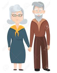 This stock grandma vector cartoon character comes in complete set of 100+ different action poses. Old Man And Old Woman Holding Hands Characters In Cartoon Style Royalty Free Cliparts Vectors And Stock Illustration Image 150122989