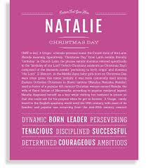 The friends were both captivated by olga, and the three eventually formed a throuple. Natalie Name Art Print