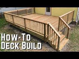 How To Build A Deck Diy Home Improvement Youtube Building A Deck Diy Deck Deck