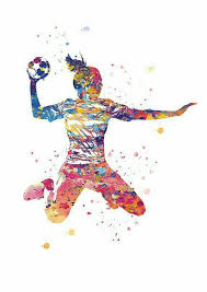 A defesa no jogo de handebol 1. Handebol Feminino Handball Poster Sport Affiches De Sport