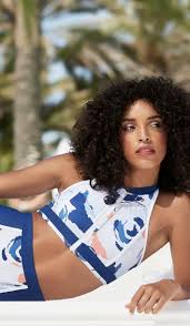 High Neck Zip Bikini Top Nikki