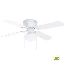 In this video i remove and old ceiling fan and replace it with a new hampton bay ceiling fan with light kit model 736 372. Led Indoor White Ceiling Fan With Light Kit E2 Clarkston Ii 44 In Ceiling Fans Home Garden Worldenergy Ae
