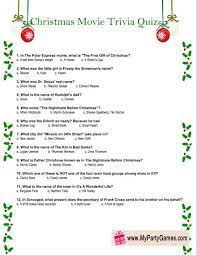 No, aunt ida, i'm not married yet. Free Printable Christmas Movie Trivia Quiz Worksheet Movie Trivia Quiz Christmas Movie Trivia Christmas Trivia
