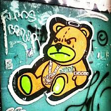 Gangsta spongebob, gangster spongebob, gangsta spongebob squarepants, gangster spongebob. Gangsta Bear Streetart Graffiti Barcelona Yellowstone Bubu Graffiti Art Street Art