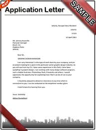 How To Write An Application Letter Application Letter Template Job Letter Writing An Application Letter