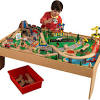 Wooden train track 8 way turn table compatible w/ thomas the train tracks. 1