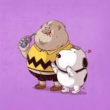 overweight superheroes by alex solis weezbo inspiration 太ったキャラクター 面白いイラスト ぽっちゃり イラスト