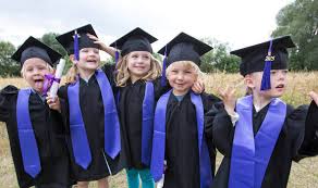 Graduation is a momentous occasion that passes in a flurry of excitement and thus should be documented start planning ways you can celebrate your graduate by reviewing our trendsetting assortment of cards and unique graduation announcement ideas for 2021. Uk Nurseries Are Adopting The American Graduation Ceremonies For Infants Uk News Express Co Uk