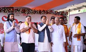 CMO Chhattisgarh | मुख्यमंत्री श्री विष्णु देव साय ने आज 'सोमनाथ स्वाभिमान  सांस्कृतिक यात्रा' के शुभारंभ कार्यक्रम में सम्मिलित होकर रायपुर रेलवे ...