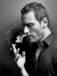 Smoking Michael Fassbender blackandwhite actor danthfernandes • via Relatably.com