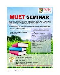 A ramapo college undergraduate student who wishes to take a ramapo college graduate course must be a matriculated undergraduate student in good standing, must receive positive endorsement from. Muet Preparatory Course Is Tar Uc Perak Branch Campus Facebook