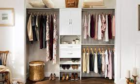 Add additional accessories, such as drawers, top shelves, and tie and belt racks to complete the closet system of your dreams (sold separately). Closet Organization