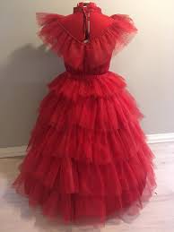 Lydia deetz red bride costume dress beetlejuice. Lydia Wedding Dress Beetlejuice Little Lion Workshop Facebook