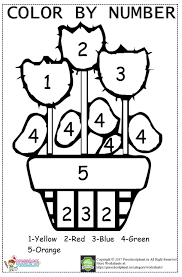 Check spelling or type a new query. Easy Color By Number Flower Worksheet Preschoolplanet