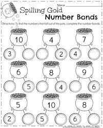 March Kindergarten Worksheets Planning Playtime Kindergarten Math Worksheets March Kindergarten Worksheets Number Bonds Kindergarten