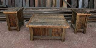 Reclaimed Barnwood Rustic Coffee End Table Set By Echopeakdesign 900 00 Rustic Coffee Table Sets Rustic End Tables Country Coffee Table