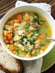 White Bean And Rice Vegetable Soup Dora S Dish Recipe Vegetable Soup Recipes Healthy Soup Recipes Vegetable Soup Healthy