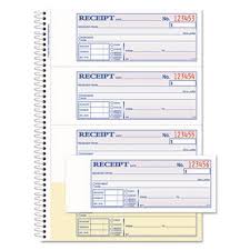 If you want to keep things incredibly simple, you can buy a book of receipt paper that you can fill out by hand. Adams Tops Money Rent Receipt Book 2 Part Carbonless Abfsc1182