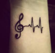 Heartbeat Tattoo Music Notes Wrist Small Music Tattoos Music Tattoo Sleeves Tattoos