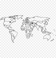 World Map Png With Countries File Size - World Map Empty Countries Png Image With Transparent Background  | Toppng