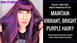 Best Products To Maintain Purple Hair Overtone Extreme Purple Review Purple Hair Bright Hair Colors Overtone