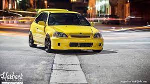Custom Yellow Honda Civic Ek9 Type R - Modifiedx Honda Civic Hatchback Honda Honda Civic