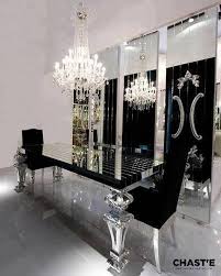 Black And Silver Dining Table Luxury Dining Table Black Modern Dining Room Luxury Dining