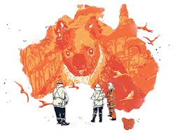 Australia Massive Fires On Behance Posters Australia Fire Drawing Wwf Poster