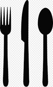 Fork spoon cutlery plate knife restaurant food kitchen eat tableware. Kitchen Cartoon Clipart Spoon Fork Knife Transparent Clip Art