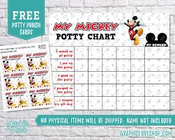 9 Free Mickey Mouse Potty Training Chart Free Mickey Mouse