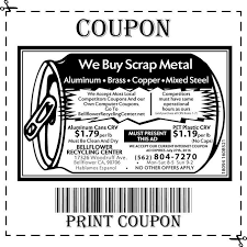 Bellflower Recycling Center Print Coupons Bellflower Print