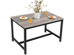 vasagle table de salle a manger pour 4 personnes table a diner table de cuisine 120 x 75 x 75 cm cadre en metal robus dining table dining table sizes table