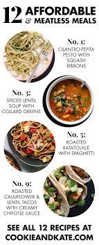 12 Affordable Vegetarian Recipes Cookie And Kate Meatless Meals Recipes Vegetarian Recipes