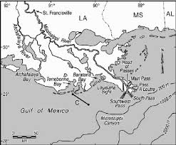 Schematic Map Of Southeastern Louisiana Showing The