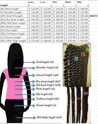 Waist Length Box Braids Length Chart