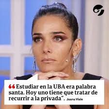 Juana Viale hizo un polémico comentario sobre la educación y generó fuertes  repercusiones en las redes. "Antes, estudiar en la UBA era palabra santa.  Hoy en día uno tiene que intentar recurrir