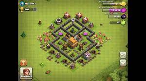 Gambar base pertahanan th 7 by : Strategi Clash Of Clans Town Hall Level 4