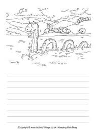 Loch Ness Monster Story Paper Loch Ness Monster Monster Coloring Pages Monster Crafts