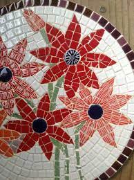 Original Art Ceramic Mosaic Of Flowers Made By By Happyfamilyart 50 00 Mosaic Artwork Mosaic Art Projects Mosaic Art