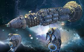 Galactica Spaceship Wallpaper Author Unknown Spaceship Art Science Fiction Art Space Fantasy